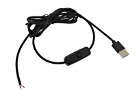 USB Power Cable with switch (Black)