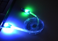  LED Light USB Cable RGB for iPhone   4