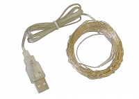 LED USB Garland, 100pcs, IP68 White (6000K)