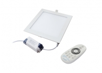 LED Downlight Multi White 12W slim (square) with 