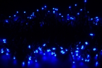 Светодиодная гирлянда нить, 200 светодиодов, IP54 Синий превью фото 9