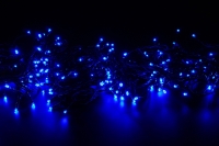 Светодиодная гирлянда нить, 200 светодиодов, IP54 Синий превью фото 10