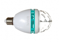 Светодиодная диско-лампа E27, 220V 3W Rotating RGB превью фото 1