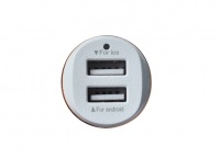 Автомобильное зарядное устройство Dual USB Charger 3.1А превью фото 2