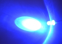 Выводной светодиод 5мм (синий) превью фото 1