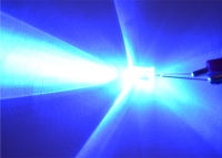 Выводной светодиод 5мм (синий) 3.2-3.4В превью фото 3