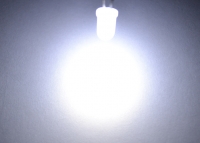 Выводной светодиод 5мм матовый (белый) превью фото 2