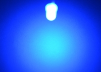 Выводной светодиод 5мм матовый (синий) превью фото 2