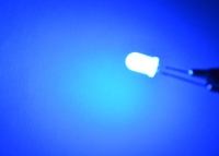 Выводной светодиод 5мм матовый (синий) превью фото 3