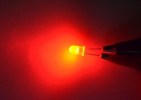 Выводной светодиод 5мм матовый (красный) превью фото 1