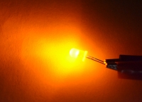 Выводной светодиод 5мм матовый (желтый) превью фото 1