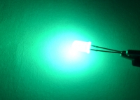 Выводной светодиод 5мм матовый (зеленый) 3.0-3.2В превью фото 2