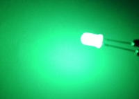 Выводной светодиод 5мм матовый (зеленый) превью фото 4