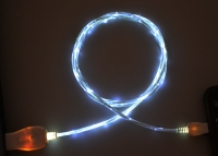 Светящийся кабель LED Light USB сable Dynamic white превью фото 3