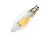 Светодиодная лампа E14, 220V 6W Edison Candle Warm White (3000K) превью фото 1
