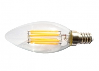 Светодиодная лампа E14, 220V 6W Edison Candle Warm White (3000K) превью фото 3