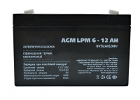 Свинцово-кислотный аккумулятор Battery 6V, 12Ah превью фото 1