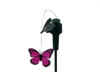 LED Solar Butterfly Pink