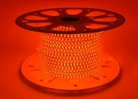 Светодиодная лента SMD 2835 (120 led/m) Slim IP68 Оранжевая 220V Econom превью фото