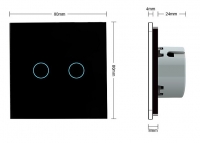 ��������� ������� Livolo Two touch Black ����'� ���� 1