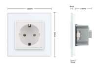 ������� Livolo Glass White �� ����������� ����'� ���� 1