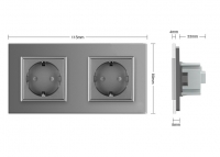 ������� Livolo Glass Gray ������� �� ����������� ����'� ���� 1