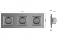 ������� Livolo Glass Gray ������� �� ����������� ����'� ���� 1