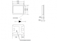 �������� SMD 2835 Warm white 0.2W 3V BIN1 ����'� ���� 3